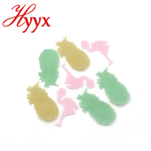 HYYX Nouveau personnalisé en vrac vert industriel ananas confettis en forme de paillettes